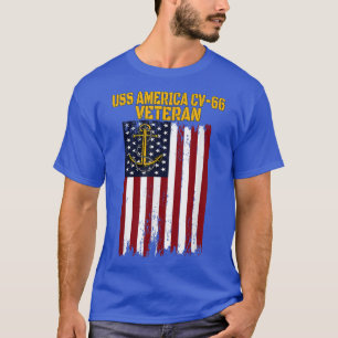 USS America CV66 CVA66 Aircraft Carrier Veteran's T-Shirt