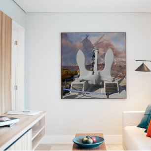 USS Arizona Anchor and ship at Pearl Harbour Poster