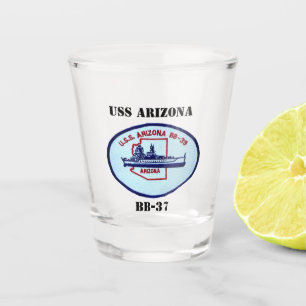 USS Arizona (BB-39) Shot Glass