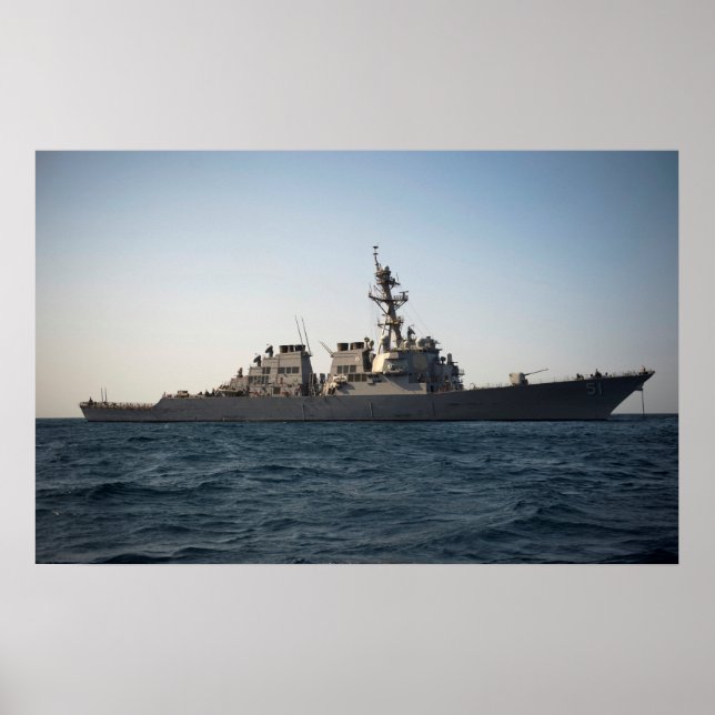 USS Arleigh Burke (DDG 51) Poster (Front)