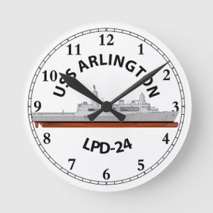 USS ARLINGTON, LPD-24, SAN ANTONIO ROUND CLOCK