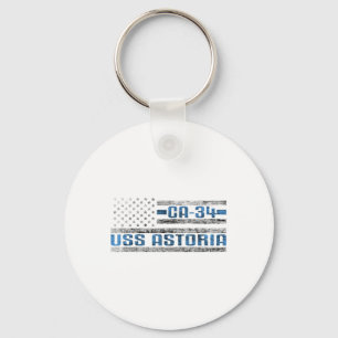 Uss Astoria World War Cruiser Ca-34 Us Army Key Ring