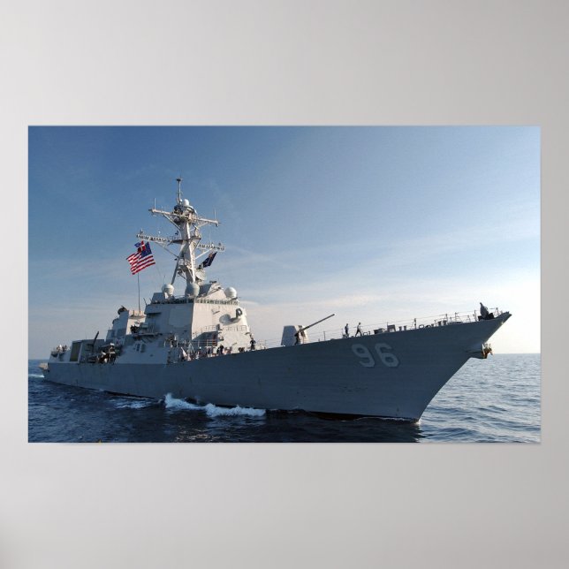 USS Bainbridge (DDG 96) Poster (Front)