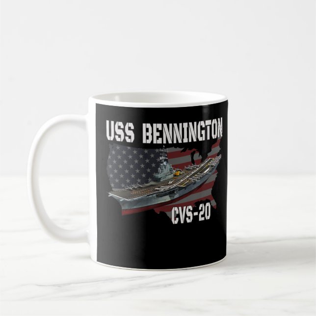 USS Bennington CVS-20 Aircraft Carrier Veterans Da Coffee Mug (Left)