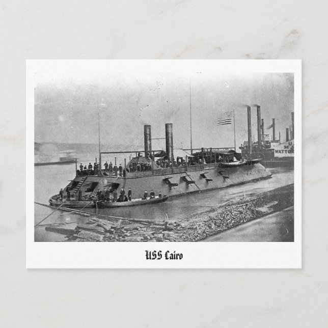 USS Cairo Postcard (Front)