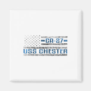 Uss Chester World War Cruiser Ca-27 Us Army Magnet
