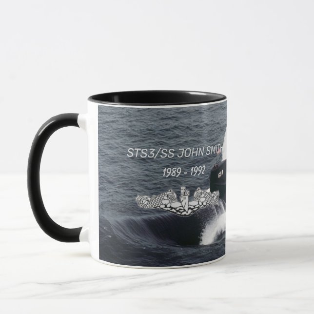 USS Cincinnati (SSN-693) Mug/BG Sub Image Mug (Left)