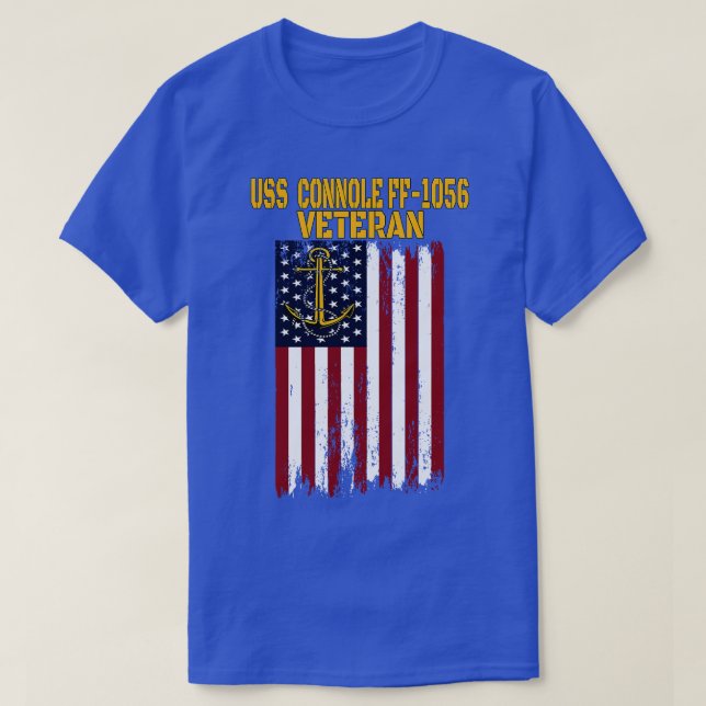 USS Connole FF1056 Frigate Veterans Day Fathers Da T-Shirt (Design Front)