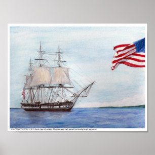 USS CONSTITUTION ART PRINT