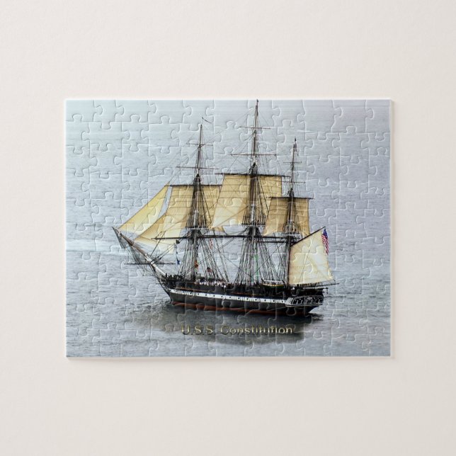 USS Constitution at Full Mask Jigsaw Puzzle (Horizontal)