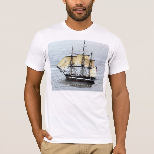 USS Constitution at Full Mask T-Shirt (Front)