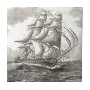 USS Constitution Ceramic Tile