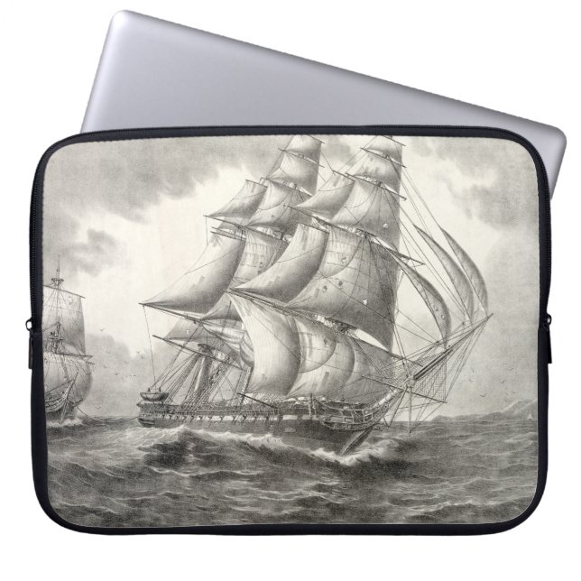 USS Constitution Laptop Sleeve (Front)