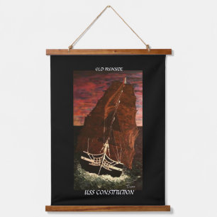 USS CONSTITUTION / OLD IRONSIDE HANGING TAPESTRY