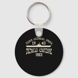 Uss Coral Sea 1983 World Cruise Cv-43 Aircraft Car Key Ring