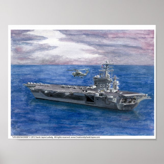 USS EISENHOWER Art Print (Front)