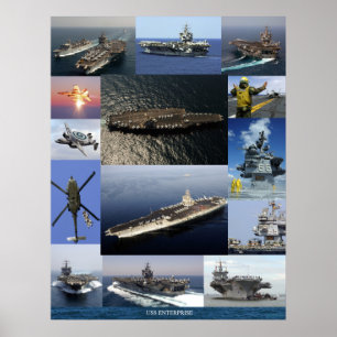 USS Enterprise Collage Poster