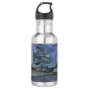 USS ENTERPRISE CVN-65 Flight Deck 532 Ml Water Bottle