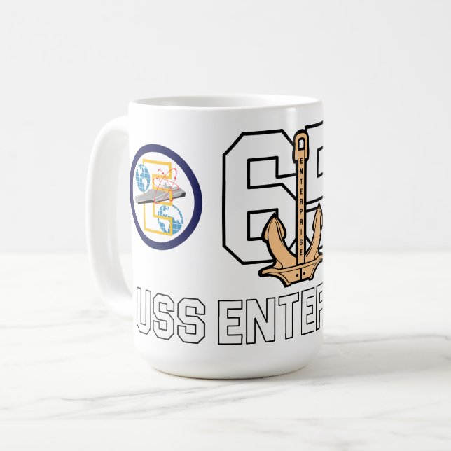 USS ENTERPRISE MUG LEGEND CVN-65 (Front Left)