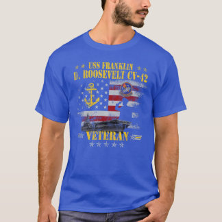 USS Franklin D Roosevelt CV42 Aircraft Carrier Vet T-Shirt