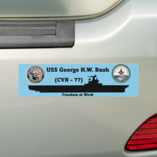 USS George H.W. Bush (CVN-77) Bumper Sticker