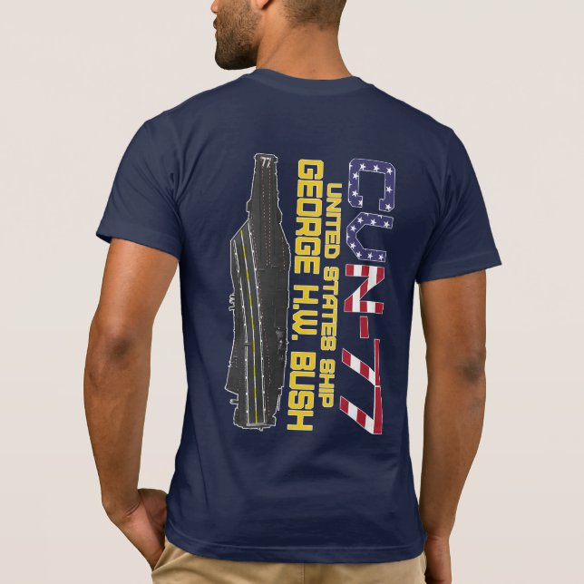 USS GEORGE H.W. BUSH T-Shirt (Back)