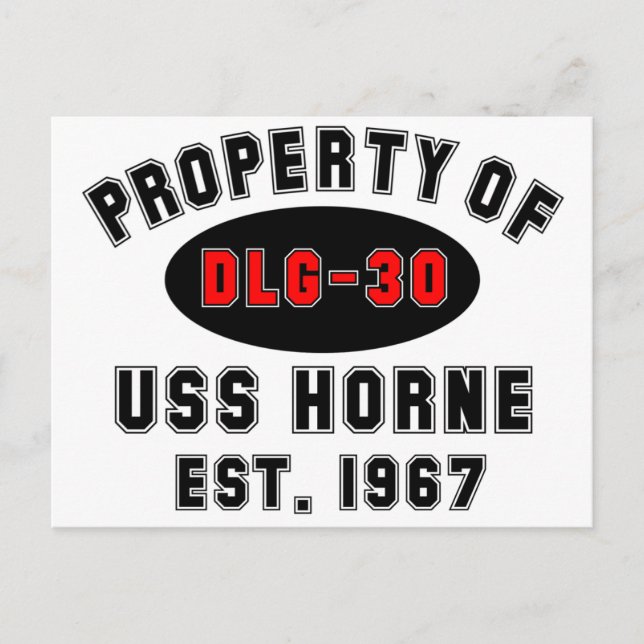 USS Horne DLG-30 Postcard (Front)