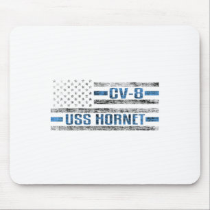 Uss Hornet Wwii Aircraft Carrier Cv-8 Us Army Mouse Pad