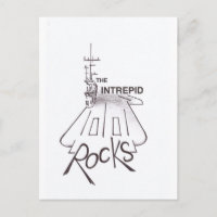 USS INTREPID post card