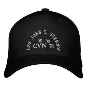 USS JOHN C. STENNIS, CVN 74, EMBROIDERED HAT