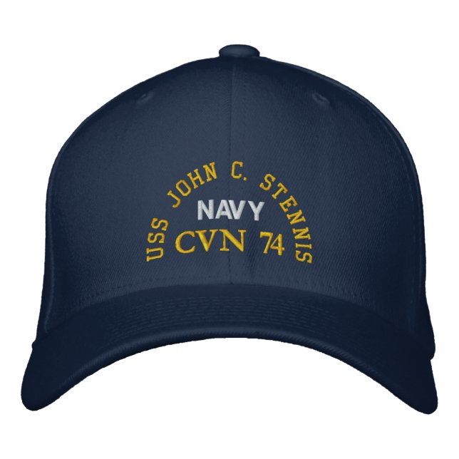 USS JOHN C. STENNIS, CVN 74, EMBROIDERED HAT (Front)