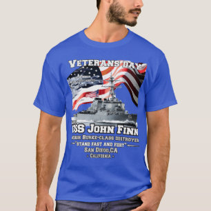 USS John Finn Arleigh Burkeclass destroyer T-Shirt