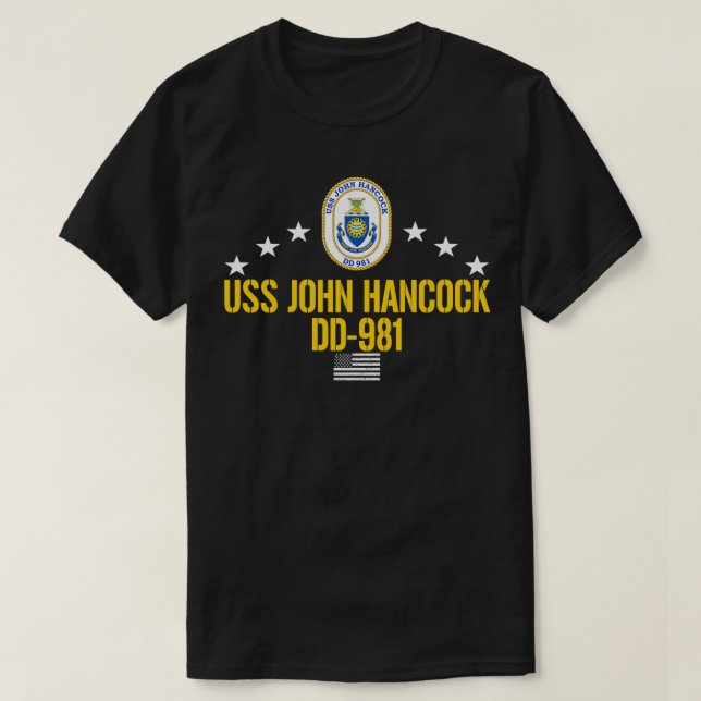 USS John Hancock DD981 Pullover  (Design Front)