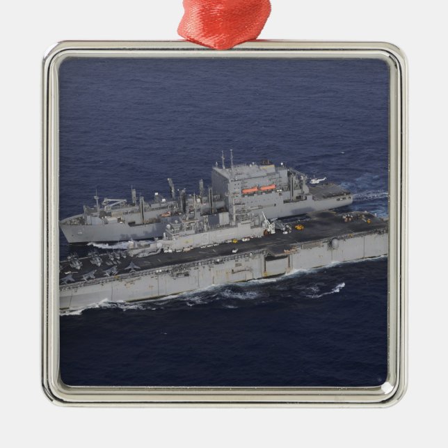 USS Kearsarge Metal Tree Decoration (Front)