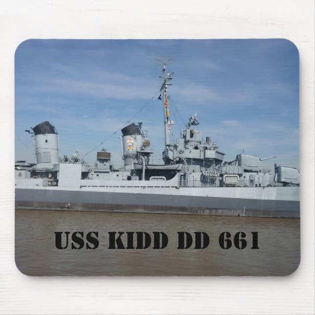 USS KIDD DD 661 Mousepad (Front)