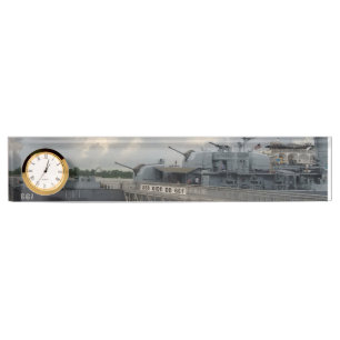 USS KIDD DD 661 Name Clock Desk Plate