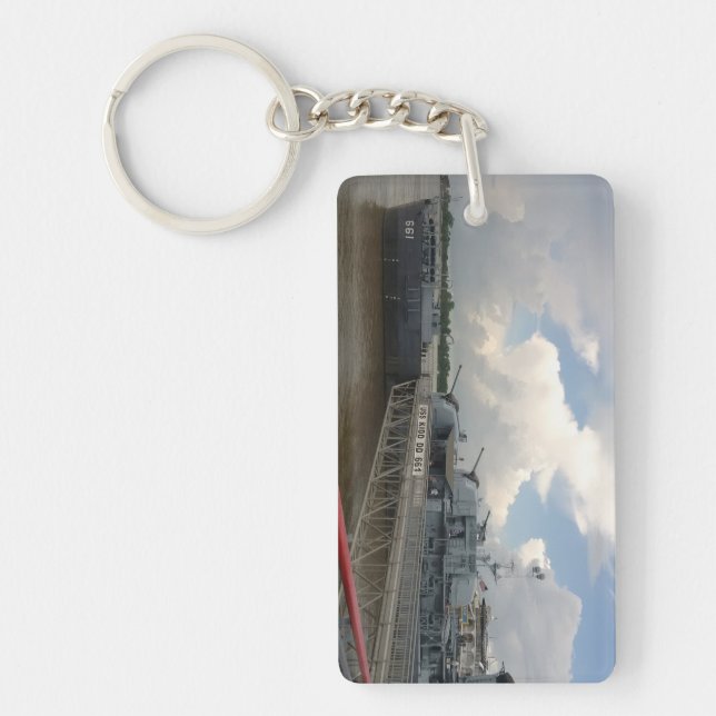 USS KIDD Double Sided Key Chain (Front)