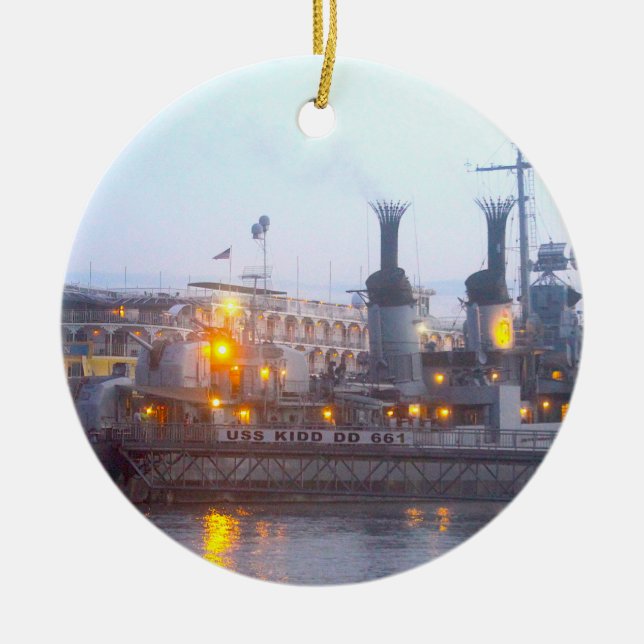USS KIDD Ornament (Front)