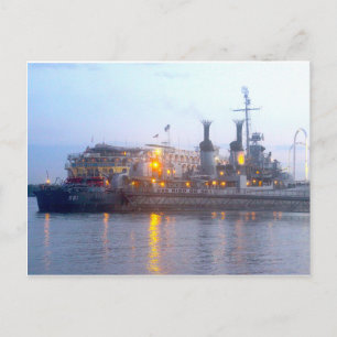 USS KIDD Postcard