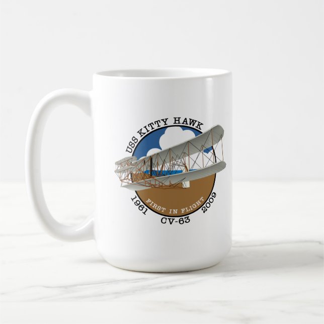 USS KITTY HAWK CV-63 1961-2009 MUG (Left)