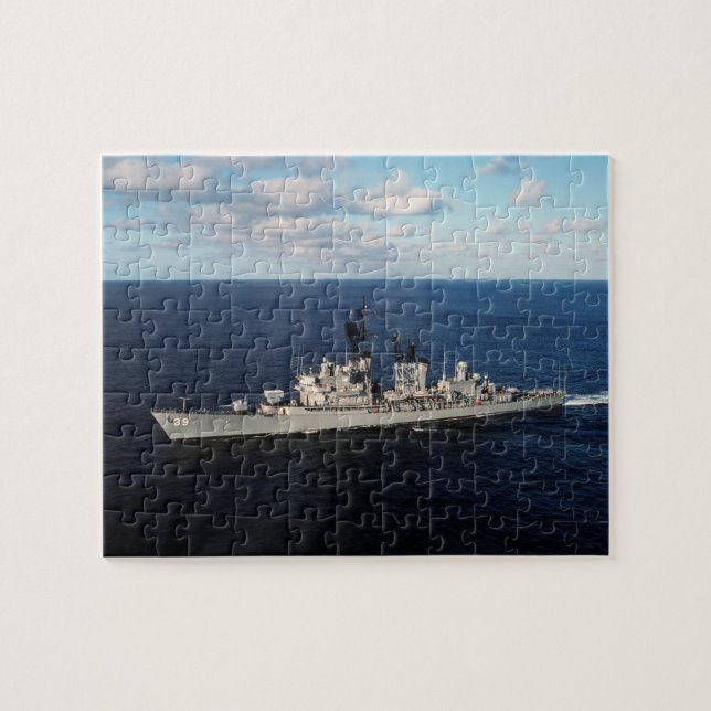 USS MacDonough - Vintage Nautical Destroyer Jigsaw Puzzle (Horizontal)