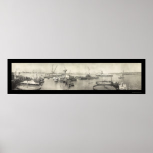 USS Maine Havana Cuba Photo 1911 Poster