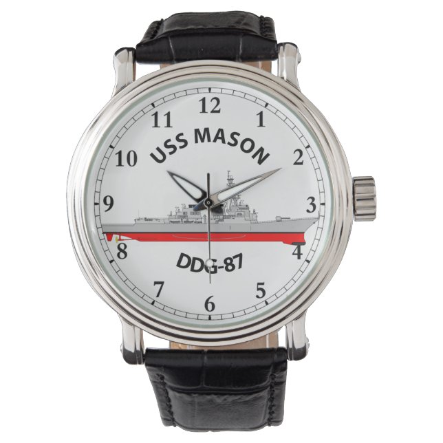 USS MASON - DDG-87 - ARLEIGH BURKE   WATCH (Front)