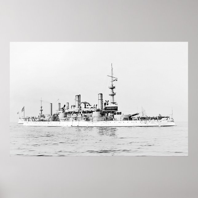 USS Massachusetts Poster (Front)