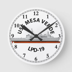 USS MESA VERDE, LPD-19, SAN ANTONIO    ROUND CLOCK