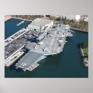 USS Midway Aerial Photo Poster