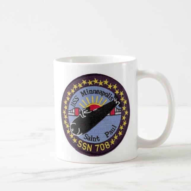 USS Minneapolis St Paul SSN 708 Mug (Right)