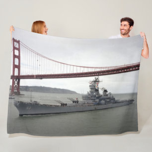 USS MISSOURI 3 FLEECE BLANKET