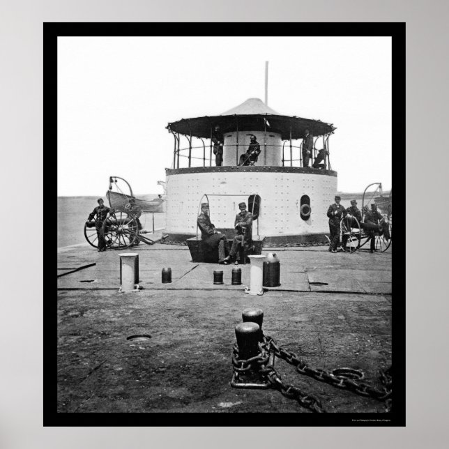 USS Monitor Catskill in Charleston Harbour, SC 186 Poster (Front)