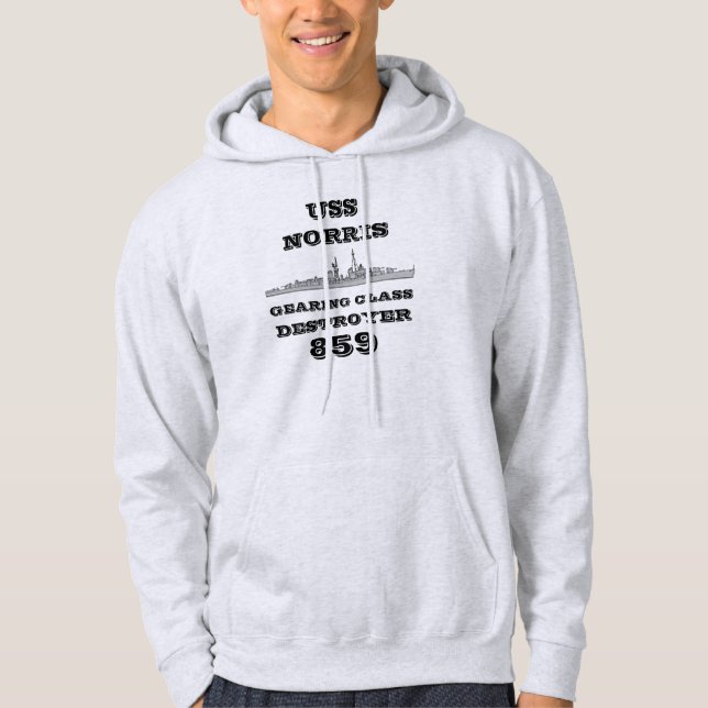 USS Norris (DD-859) Hoodie (Front)